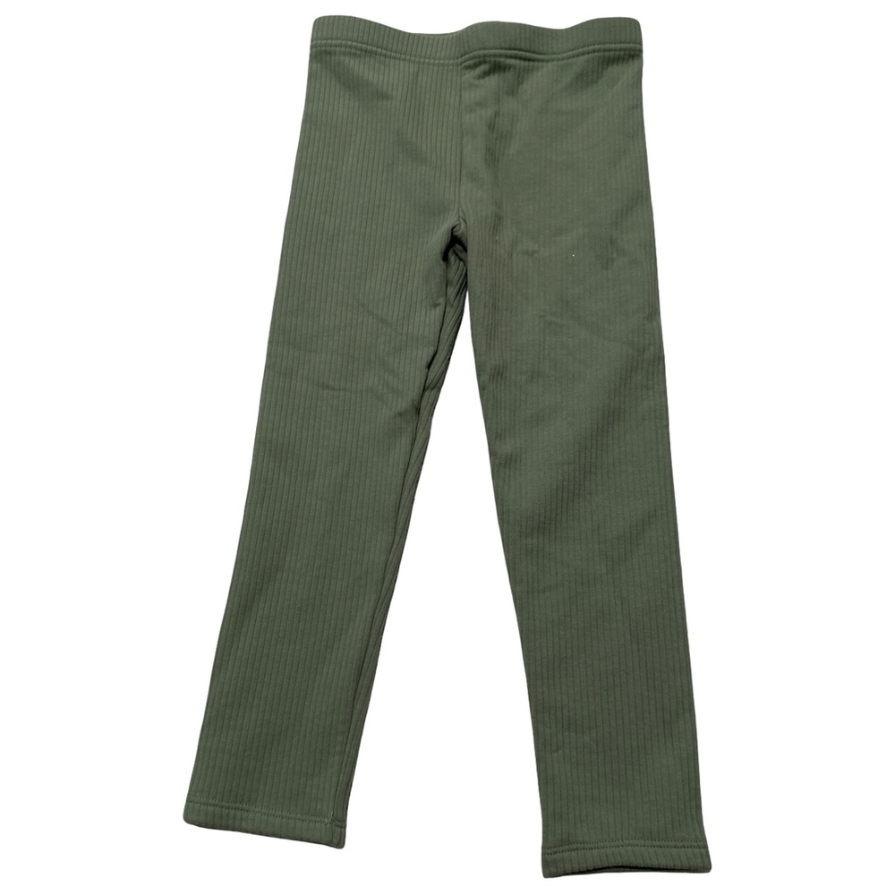 Girls Ribbed Olive Leggings Garanimals Size 5T – Soft Stretch Everyday Essential